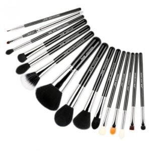 مجموعة فرش جيسوب الاحترافية للوجه والعين - 15 قطعة متكاملة لإطلالة ساحرة T092