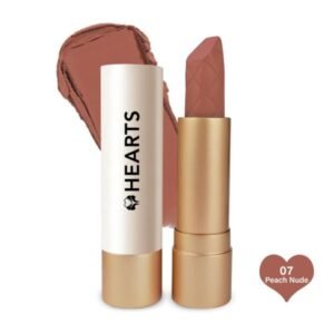 أحمر شفاه هارتس الكريمي بدرجة بيج نود 07 لإطلالة طبيعية وناعمة.