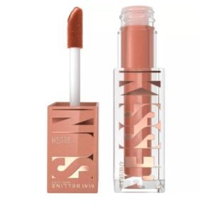 سانكيسر من مايبيلين - مورد خدود وملمع شفاه سائل درجة 08 شاديس اون مظهر مشرق وطبيعي