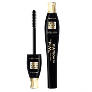 ماسكرا برجوا تويست اب ذا فوليوم باللون الأسود الفاحم لتكثيف وتطويل الرموش بلمسة احترافية