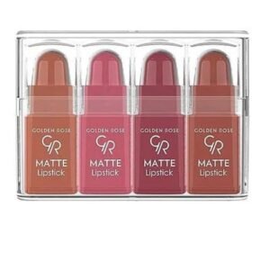 طقم أحمر شفاه ميني من جولدن روز - مجموعة الألوان النيود (Mix 1) لإطلالة رقيقة وجذابة