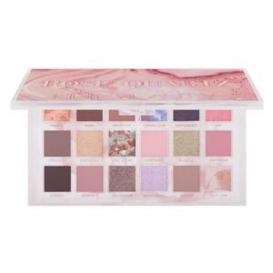 لوحة ظلال العيون روز كوارتز من هدى بيوتي لإطلالة عصرية ومشرقة.