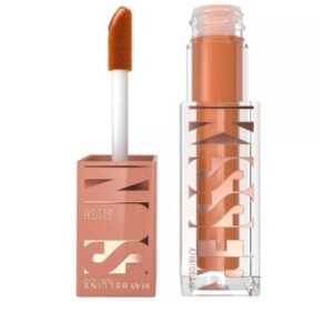 مايبيلين سانكيسر أحمر خدود وملمع شفاه سائل - درجة 12 سمر إن ذا سيتي لإشراقة صيفية متألقة