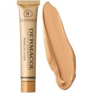 ديرماكول كريم أساس بتغطية احترافية - درجة 218 لبشرة مثالية وجذابة.