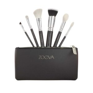 طقم فرش زويفا الكلاسيكي للوجه والعين - 6 فرش نباتية لإطلالة متكاملة