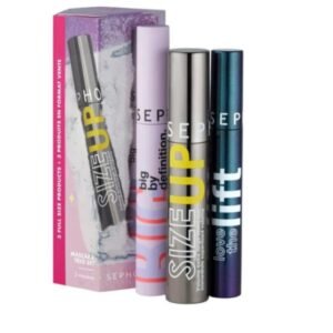 ثلاثية ماسكارا سيفورا الاحترافية لرموش كثيفة، مرفوعة ومحددة بدقة مثالية.