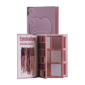 باليت كرستين المتكاملة 3 في 1: ظلال عيون، إضاءة، وبلاشر في دفتر واحد CH-K2309