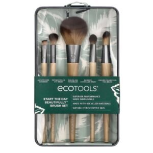 طقم فرش مكياج ايكو تولز "ستارت ذا داي بيوتفولي" لإطلالة متكاملة للوجه والعيون