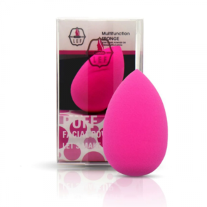 إسفنجة ليف الوردية لدمج المكياج بخصائص مضادة للبكتيريا لنتائج احترافية ونظيفة.