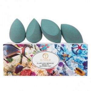 مجموعة إسفنجات دمج المكياج الاحترافية من أو تو أو - 4 قطع لإطلالة متألقة.