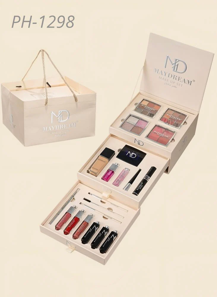 مجموعة مكياج Maydream الفاخرة - 18 لون ظلال عيون ومستحضرات أساسية - الصورة 4